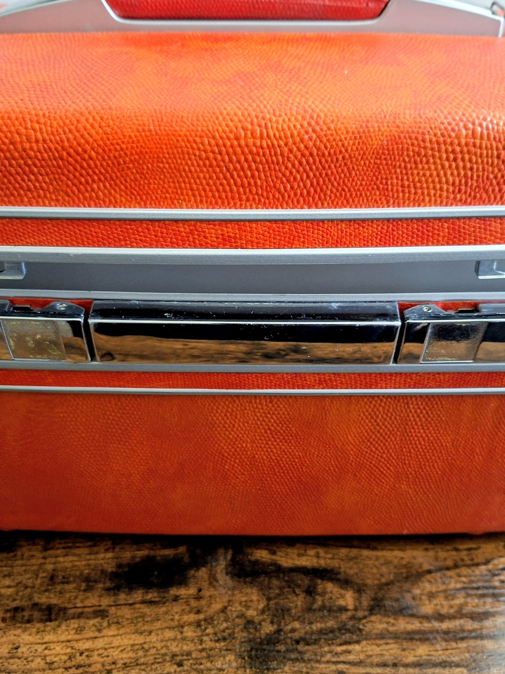 Rare Orange Vintage Samsonite Sherbrooke Train Case / Luggage / 70s, Mid Century